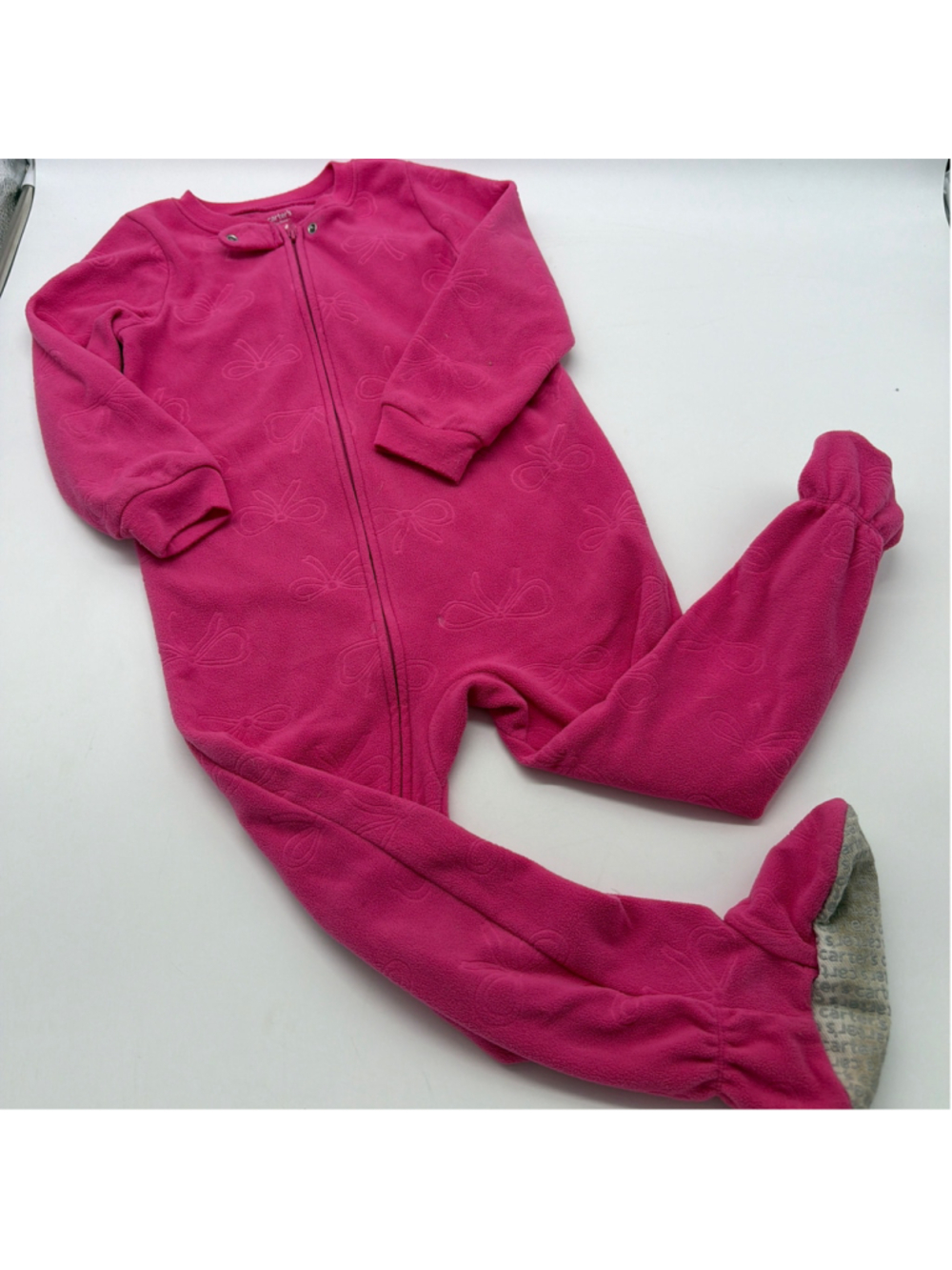 Carter's Pink Fleece Footie Pajamas Size 4T
